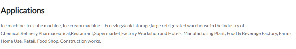 Wide application scenarios for low noise deep refrigeration compressor