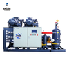 40HP Water Cooling Machine Two Parallel Refrigeration Screw Type Compressor Condensing Unit