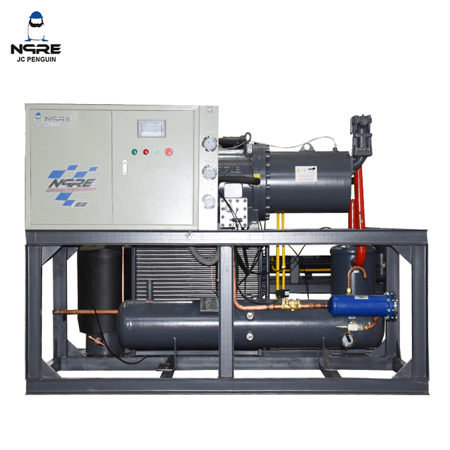 70HP Screw Refrigeration Compressor Monoblock Rack Condensing Unit For Cold Storage