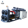 Large Capacity Refrigeration Equipment Five Parallel Screw Compressor Industrial Screw Condensing Unit