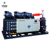 70HP Low Noise Refrigeration System Water Cooled Chiller Three Parallel Water Cooled Screw Condensing Unit